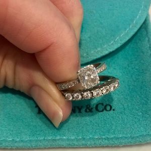 Princess Cut 1.24 Diamond Engagement Ring.